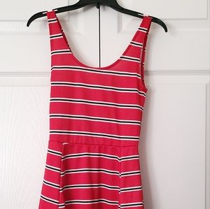 H&M  Red striped Dress